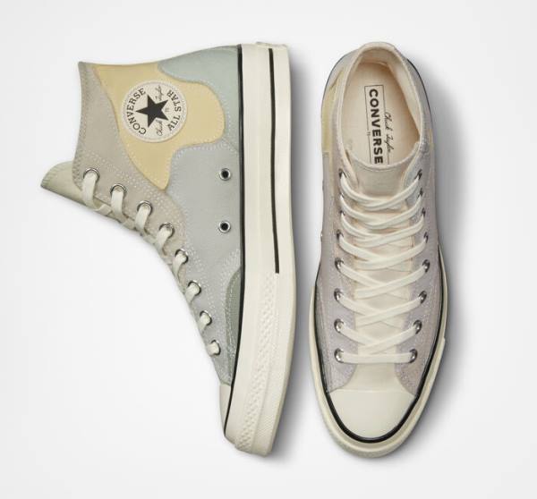 Converse Chuck 70 Crafted Patchwork Visoke Superge Limone | CV-419LCB