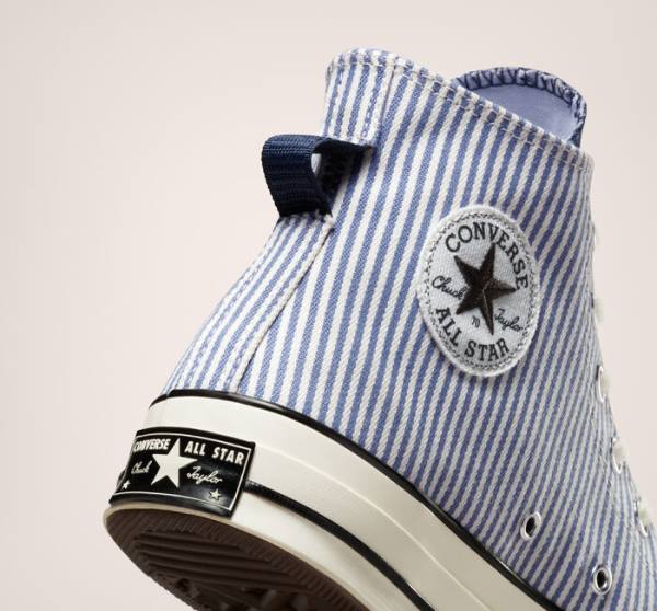 Converse Chuck 70 Crafted Stripe Visoke Superge Indigo | CV-580XIV