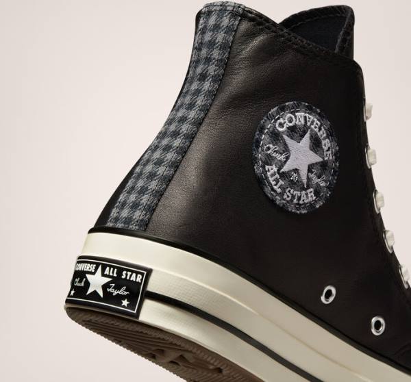 Converse Chuck 70 Crafted Usnje Visoke Superge Črna | CV-291JWF