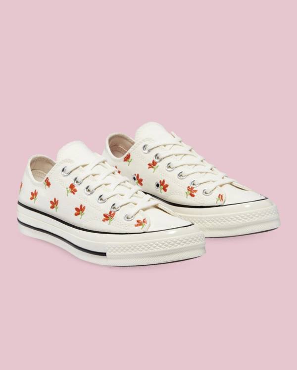 Converse Chuck 70 Embroidered Garden Party Nizke Superge Bež | CV-459PXM