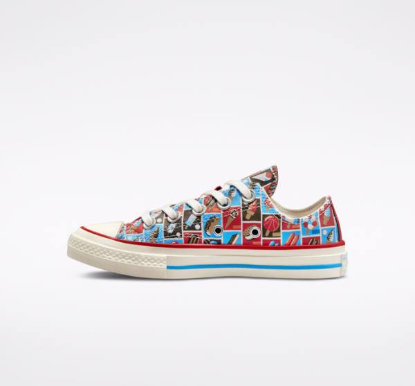 Converse Chuck 70 Frozen Treats Nizke Superge Rdeča / Modra | CV-271HLX