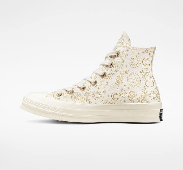 Converse Chuck 70 Golden Elements Visoke Superge Svetloba Zlato / Črna | CV-074TCD