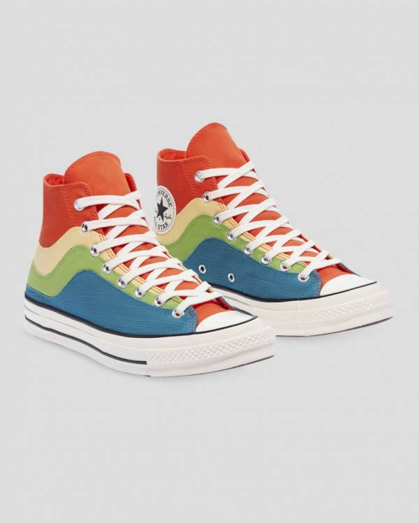 Converse Chuck 70 National Parks Visoke Superge Modra Zelena Oranžna | CV-415FXW