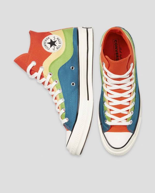 Converse Chuck 70 National Parks Visoke Superge Modra Zelena Oranžna | CV-415FXW