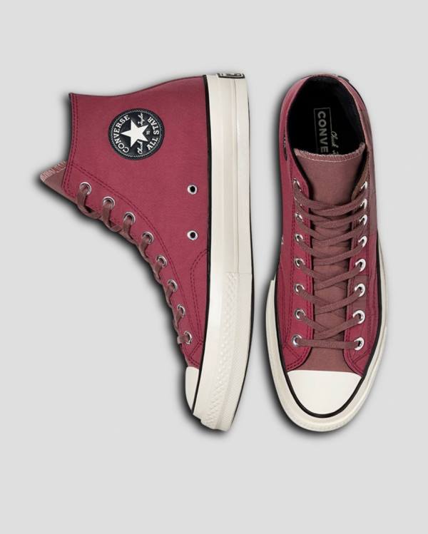 Converse Chuck 70 Natural Dye Visoke Superge Bordo | CV-654JQO