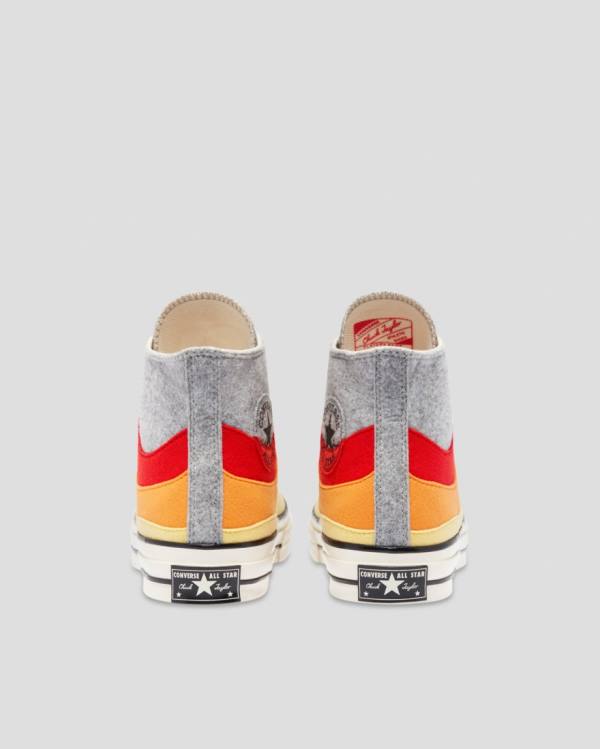 Converse Chuck 70 Nor'Easter Felted Layered Visoke Superge Siva Rdeča Rumena | CV-615TUY