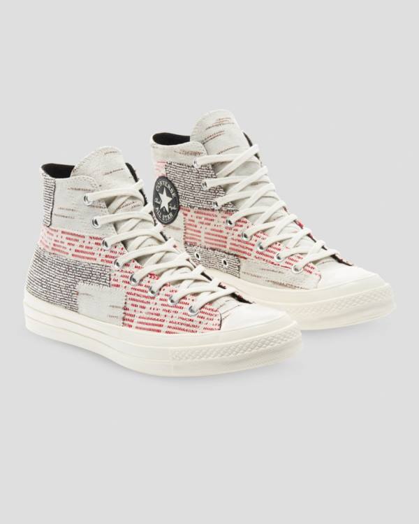 Converse Chuck 70 Patchwork Visoke Superge Roza Siva | CV-742RWF