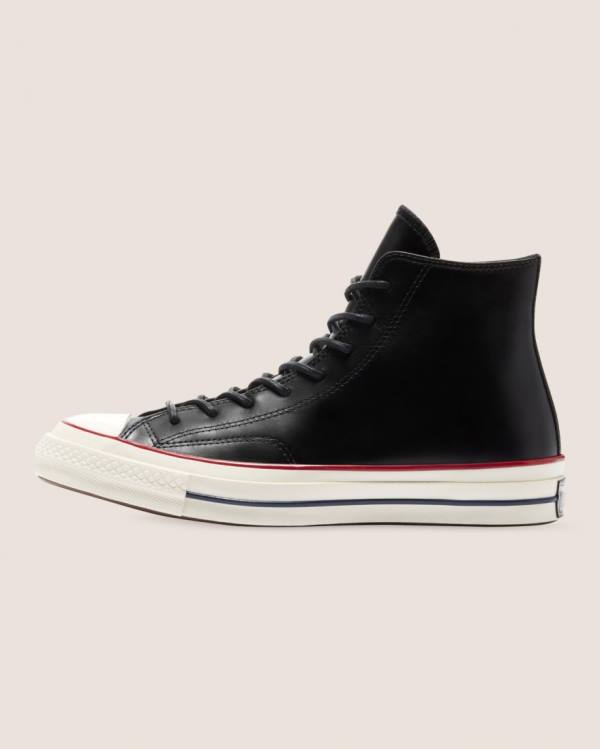 Converse Chuck 70 Premium Usnje Visoke Superge Črna | CV-187AZY