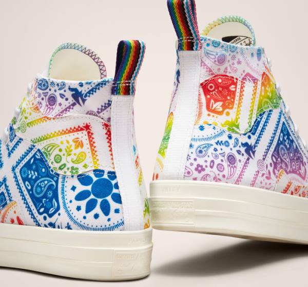 Converse Chuck 70 Pride Visoke Superge Bela / Rdeča | CV-594IGR