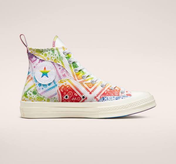 Converse Chuck 70 Pride Visoke Superge Bela / Rdeča | CV-594IGR