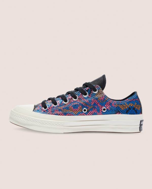 Converse Chuck 70 Satin Snake Print Nizke Superge Črna | CV-571YSK