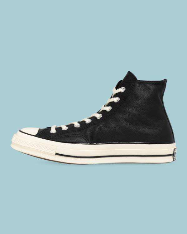 Converse Chuck 70 Seasonal Usnje Visoke Superge Črna | CV-124JXP