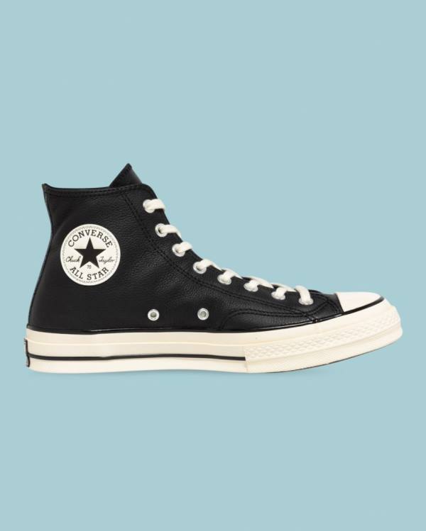 Converse Chuck 70 Seasonal Usnje Visoke Superge Črna | CV-124JXP