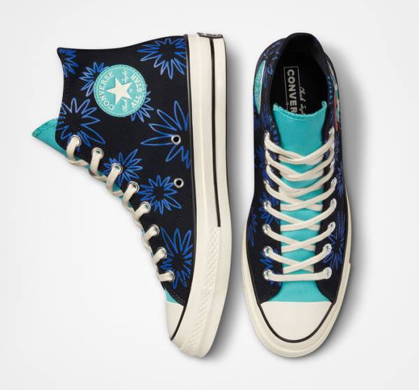 Converse Chuck 70 Sunny Floral Visoke Superge Turkizna | CV-206TFR