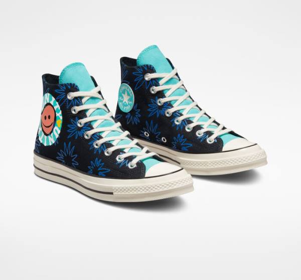 Converse Chuck 70 Sunny Floral Visoke Superge Turkizna | CV-206TFR