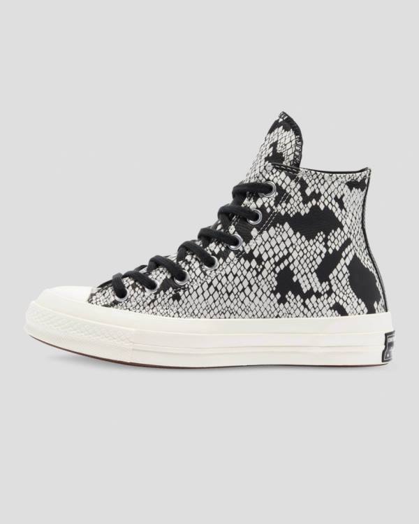 Converse Chuck 70 Usnje Snake Print Visoke Superge Bež Črna | CV-798XFA