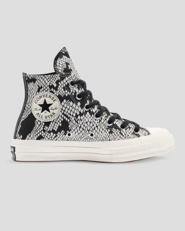 Converse Chuck 70 Usnje Snake Print Visoke Superge Bež Črna | CV-798XFA