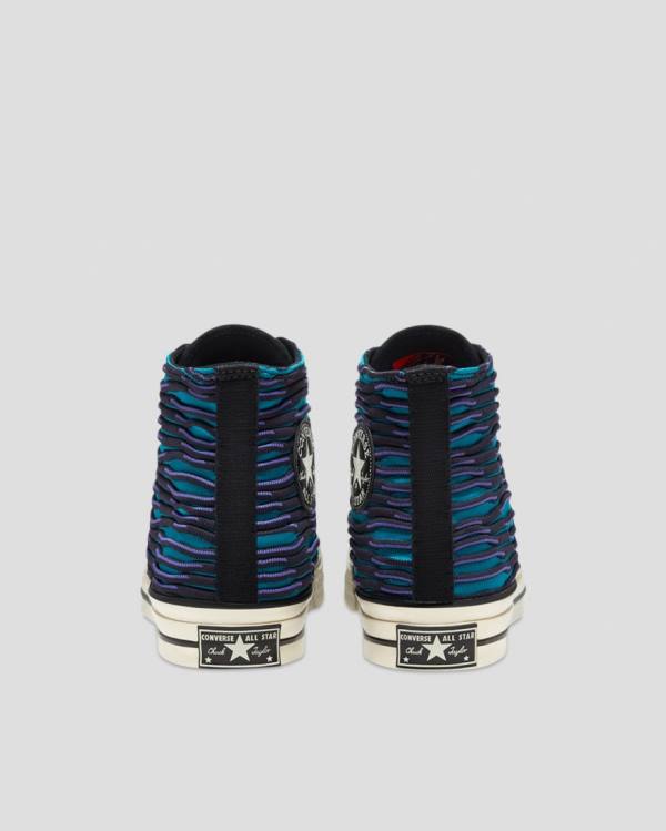 Converse Chuck 70 Wavy Knit Visoke Superge Modra | CV-047ZSH