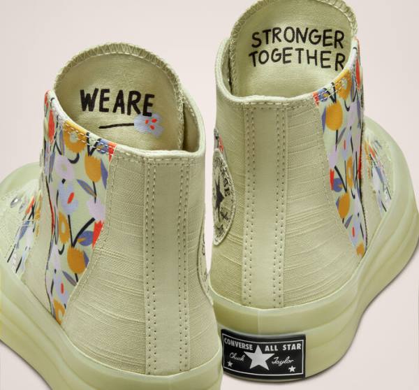 Converse Chuck 70 We Are Stronger Together Visoke Superge Olivno Zelene | CV-630KMN