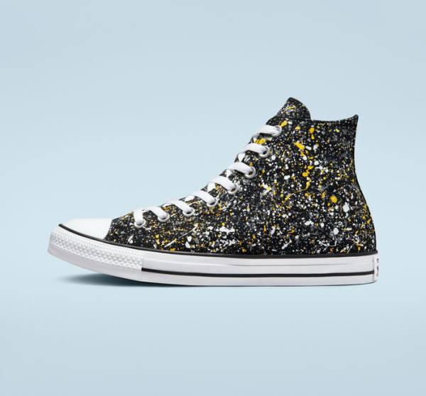 Converse Chuck Taylor All Star Archive Paint Splatter Visoke Superge Črna / Bela | CV-187GUB