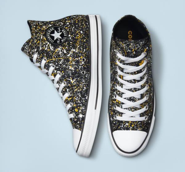 Converse Chuck Taylor All Star Archive Paint Splatter Visoke Superge Črna / Bela | CV-187GUB