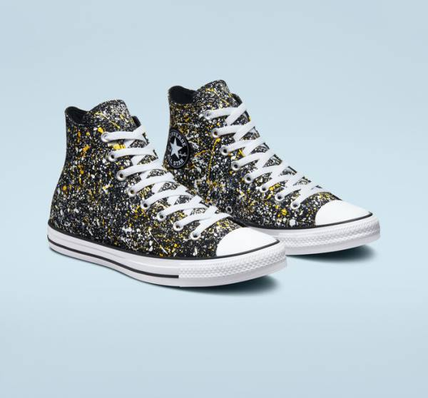 Converse Chuck Taylor All Star Archive Paint Splatter Visoke Superge Črna / Bela | CV-187GUB