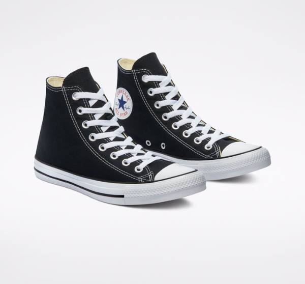 Converse Chuck Taylor All Star Black Visoke Superge Črna | CV-701ZUG