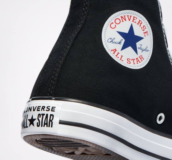 Converse Chuck Taylor All Star Black Visoke Superge Črna | CV-701ZUG