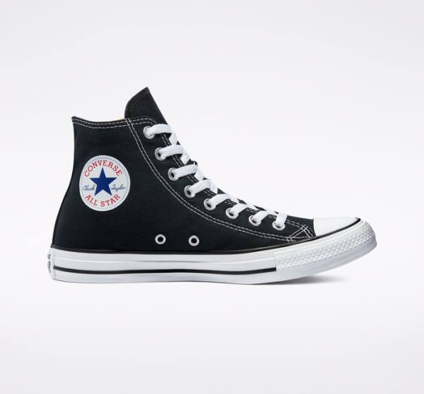 Converse Chuck Taylor All Star Black Visoke Superge Črna | CV-701ZUG