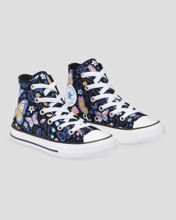 Converse Chuck Taylor All Star Butterfly Fun Visoke Superge Črna | CV-768TVU