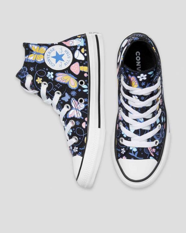 Converse Chuck Taylor All Star Butterfly Fun Visoke Superge Črna | CV-768TVU