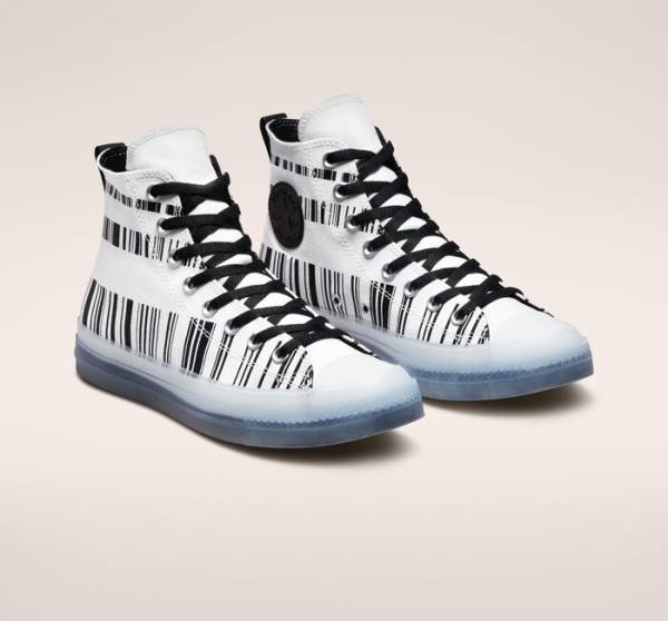 Converse Chuck Taylor All Star CX Translucent Barcode Visoke Superge Bela / Črna | CV-602ZOR