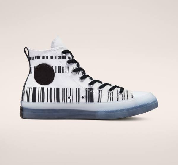 Converse Chuck Taylor All Star CX Translucent Barcode Visoke Superge Bela / Črna | CV-602ZOR