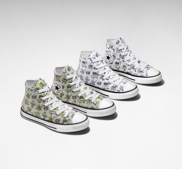 Converse Chuck Taylor All Star Creatures Visoke Superge Bela / Siva / Modra | CV-123UFE