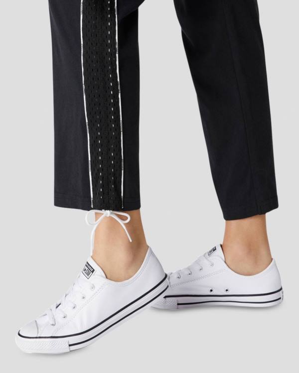 Converse Chuck Taylor All Star Dainty Usnje Nizke Superge Bela | CV-310JAV