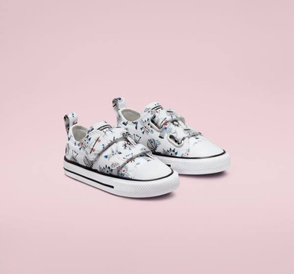 Converse Chuck Taylor All Star Easy-On Creatures Nizke Superge Bela / Siva / Modra | CV-056YKF