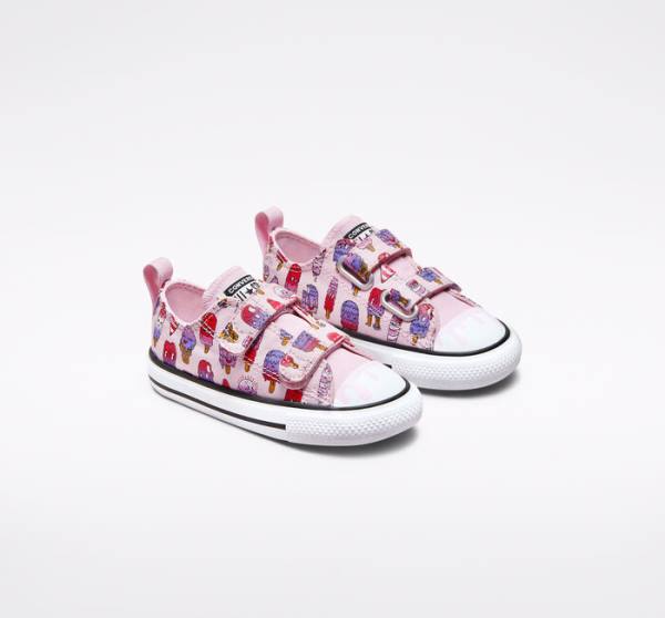 Converse Chuck Taylor All Star Easy-On Frozen Treats Nizke Superge Roza / Roza | CV-347NRE