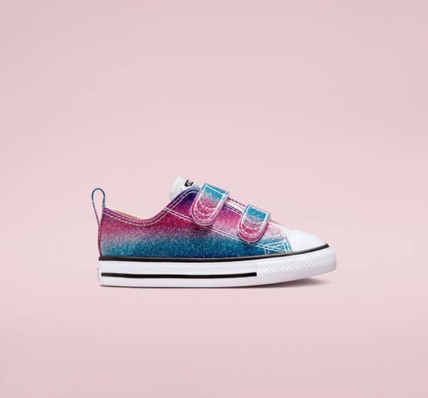 Converse Chuck Taylor All Star Easy-On Glitter Drip Nizke Superge Bela / Bež Bela / Vijolična | CV-860AGW