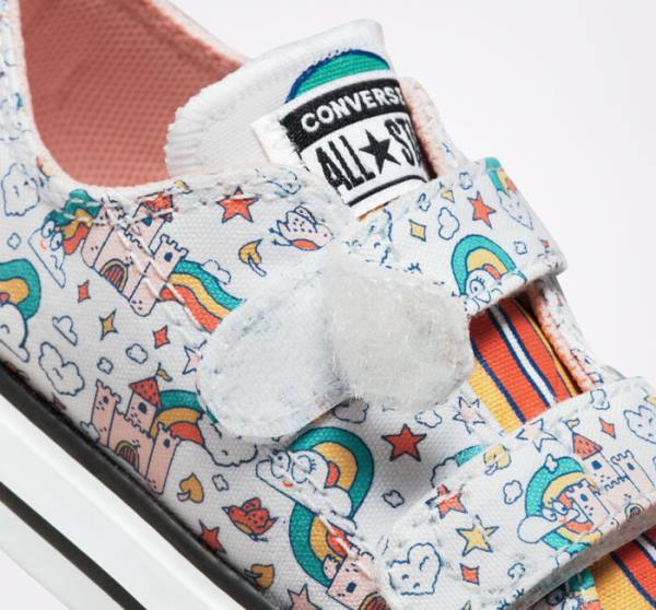 Converse Chuck Taylor All Star Easy-On Rainbow Castles Nizke Superge Turkizna | CV-230BGP