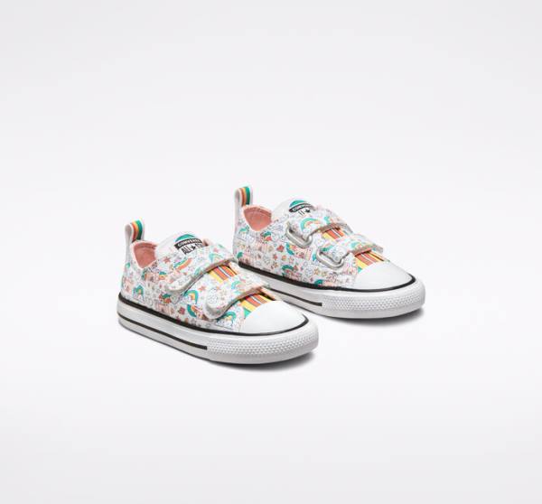 Converse Chuck Taylor All Star Easy-On Rainbow Castles Nizke Superge Turkizna | CV-230BGP