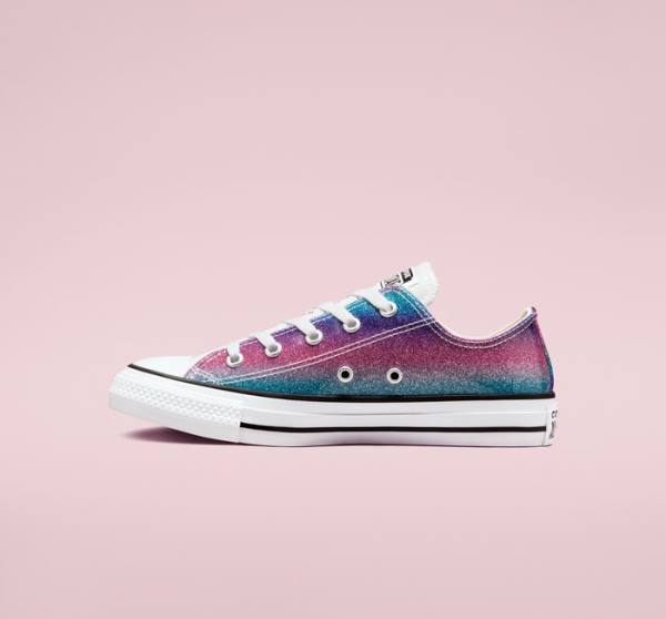 Converse Chuck Taylor All Star Glitter Drip Nizke Superge Bela / Bež Bela | CV-086PNU