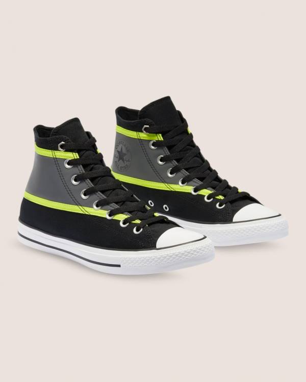 Converse Chuck Taylor All Star Hi-Vis Visoke Superge Črna Siva | CV-607KAW