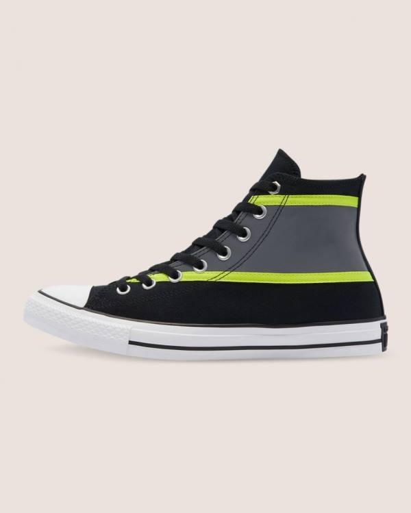 Converse Chuck Taylor All Star Hi-Vis Visoke Superge Črna Siva | CV-607KAW