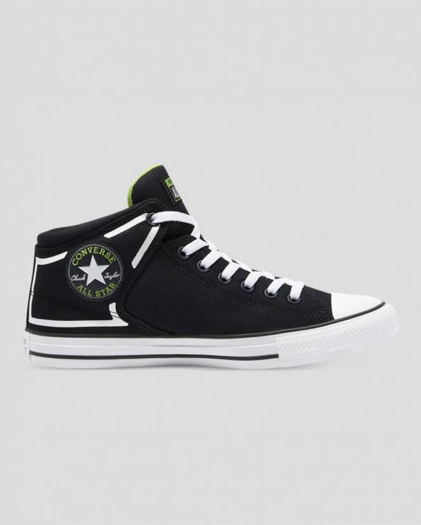 Converse Chuck Taylor All Star High Street Dramatic Nights Visoke Superge Črna | CV-569DYW