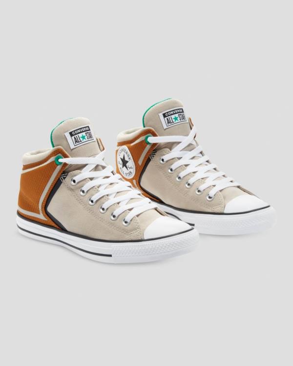 Converse Chuck Taylor All Star High Street Visoke Superge Rjav Bež | CV-862GKJ