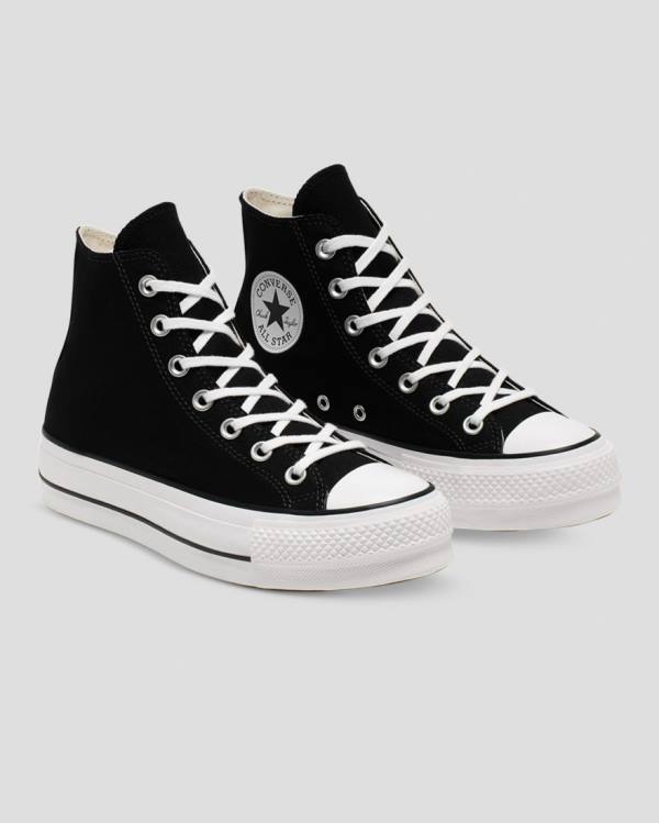 Converse Chuck Taylor All Star Lift Canvas Visoke Superge Črna | CV-103OFS