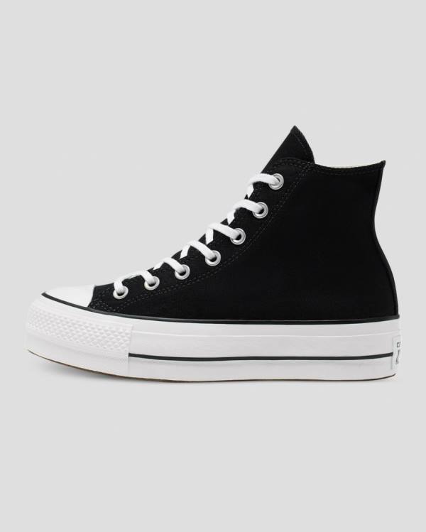 Converse Chuck Taylor All Star Lift Canvas Visoke Superge Črna | CV-103OFS