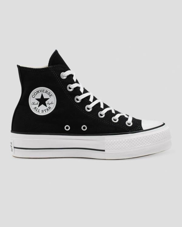 Converse Chuck Taylor All Star Lift Canvas Visoke Superge Črna | CV-103OFS