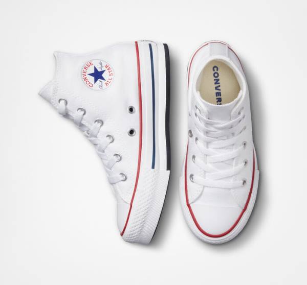 Converse Chuck Taylor All Star Lift Platform Visoke Superge Bela / Temno Rdeča / Mornarica | CV-104OEV