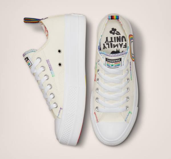 Converse Chuck Taylor All Star Lift Platform Pride Nizke Superge Rdeča | CV-213IWE